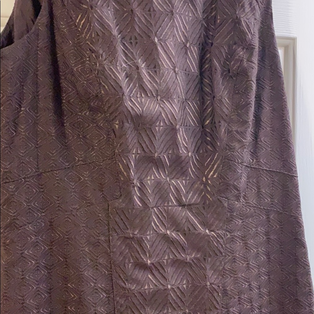 Luscious chocolate brown embroidered on brown